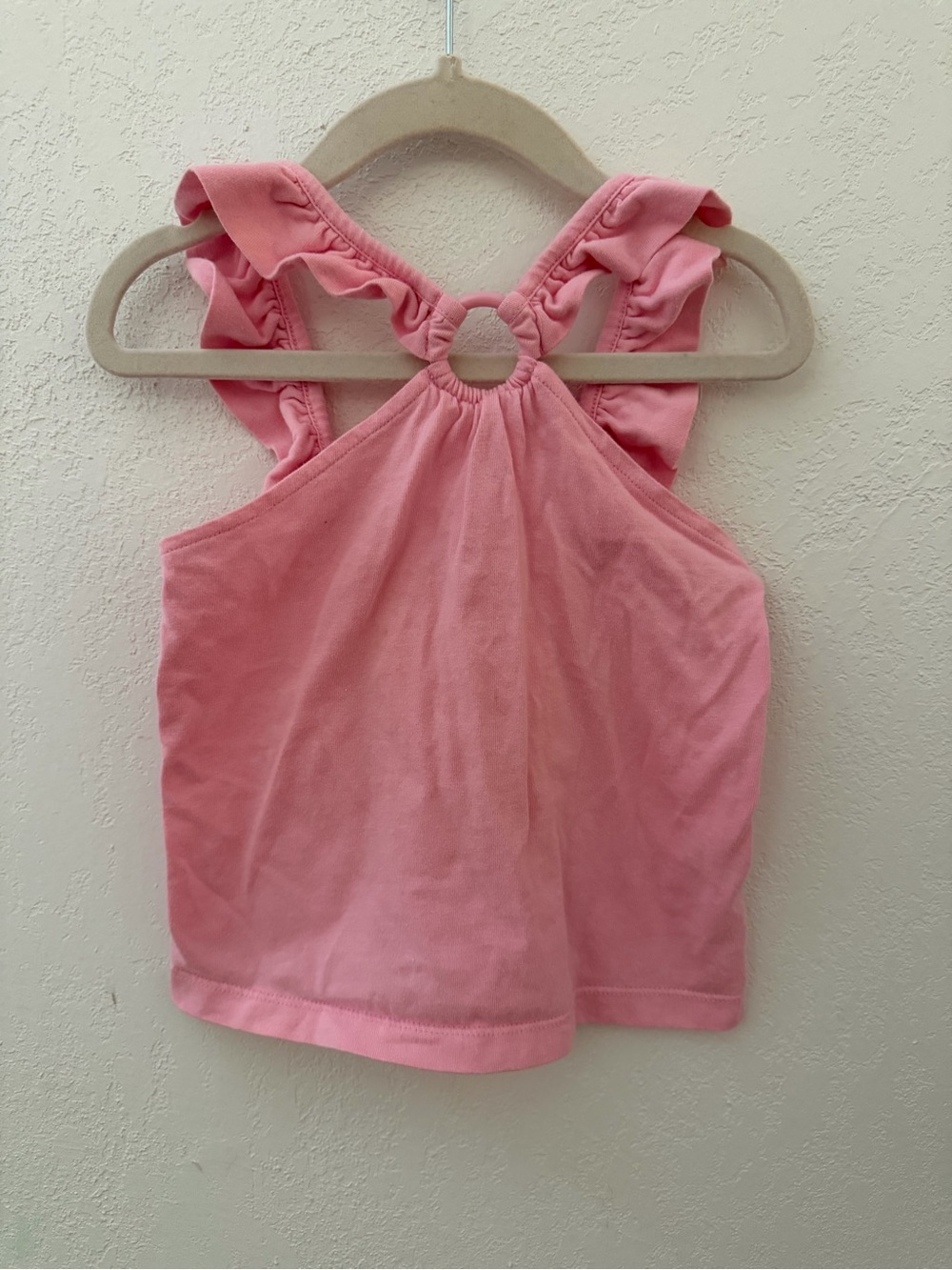 Janie and Jack Pink Ruffle Strap Tank Top